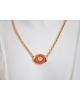 Collier corail diamant or jaune 750 Alain Roure