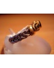 Bague acier et or 750