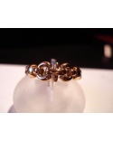 Steel and gold mixed ring