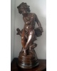 Statue bronze massif Auguste Moreau 
