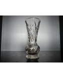 Bohemian Crystal Vase with Foot Fleur Model