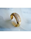 Bague pavé de diamants or jaune 750 Orest