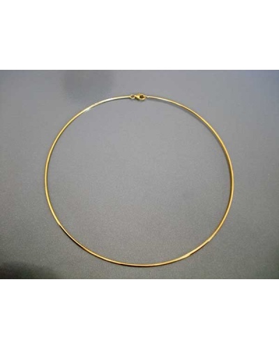 Collier jonc or jaune 750