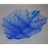 Coupe cristal Feuille bleue Mats Jonasson