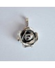 Pendentif Rose argent massif 925 MM