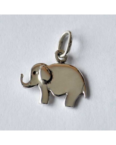 Pendentif éléphant argent massif 925