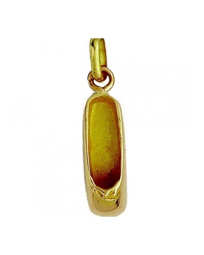 Pendentif chausson de danse or jaune 750