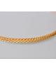 Collier maille anglaise chute or jaune 750