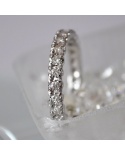 Alianza entera diamantes 0,39k oro blanco 750