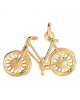 Pendentif vélo or jaune 750
