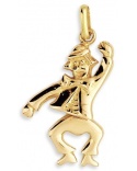 Pendentif clown articulé or jaune 750 Lucas Lucor