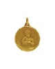Médaille Saint Jean-Baptiste 15 mm or jaune 750 Augis