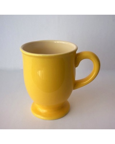 Boite 6 mugs jaunes London Pottery