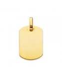 Plaque tonneau pour homme or jaune 750