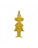 Pendentif Trésor Fille or jaune 750 Augis