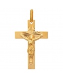 Croix avec Christ or jaune 750