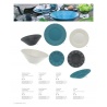 Assiette présentation Cottage bleu pétrole Casa Alegre
