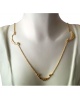 Collier fin 3 motifs or jaune 750 Augis