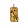 Pendentif signe du zodiaque taureau or jaune 750 Gay Frères