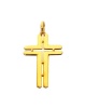 Grande croix ouverte or jaune 750