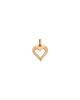 Pendentif coeur ajouré or jaune 750