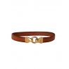 18 Carat Yellow Gold Leather Bracelet for Men