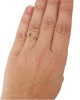 Bague coeur saphir or jaune 750