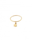 18 Carat Yellow Gold Star Charm Ring Arior