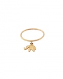 18 Carat Yellow Gold Elephant Charm Ring Arior