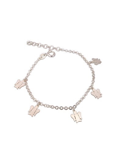 Pulsera 7 Angeles plata de ley 925