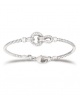 Bracelet Jonc tubogaz zircons argent 925 Caplain St André