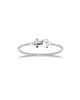 Bracelet Jonc Pop Corn zircons argent 925 Caplain St André