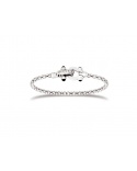 Bracelet Popcorn Bangle zirconiums 925 silver Caplain Saint André