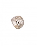 925 Silver Rounded Arabesques Ring