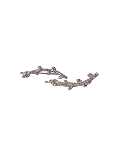 Boucles d'oreilles montantes branche zirconiums argent 925