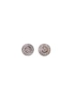 Boucles d'oreilles rondes pavé zirconiums argent 925