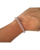 Bracelet jaseron 6 mm argent 925