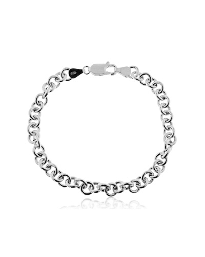 Bracelet jaseron 6 mm argent 925