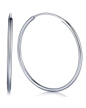 Créoles 65 mm argent 925