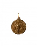 750 Yellow Gold Saint Lawrence Medal 20 mm