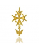 Small Huguenot cross 750 yellow cross Arthus Bertrand