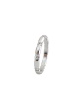 Alliance diamants alternés tour complet or blanc 750 Orest