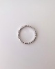 Alliance diamants alternés tour complet or blanc 750 Orest