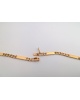 Chaine homme barrettes plates or jaune 750