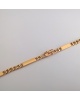 Chaine homme barrettes plates or jaune 750