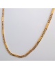 Chaine homme barrettes plates or jaune 750