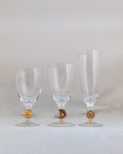 Service de verres 36 pièces Astres Cristal de Bohême