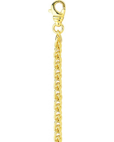Chaîne Spiga massive or jaune 750 3.2 mm