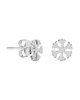 Boucles d'oreilles Flocon de neige argent 925 rhodié