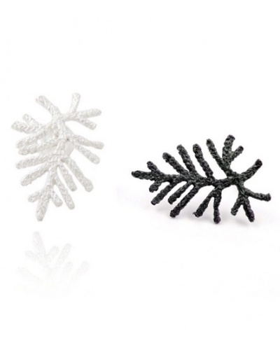 Boucles d'oreilles Vegan mat-oxid argent 925 Arior